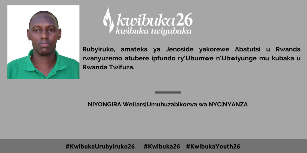 Twibuke Urubyiruko rwazize Genocide, Turushaho Guhangana n'ingengabitekerezo yayo. Dushimira Leta y'ubumwe kumahitamo meza yakoze @YouthCultureRW <a href="/RwandaYouth/">Rwanda Youth Council</a> <a href="/NyanzaDistrict/">Nyanza District</a>