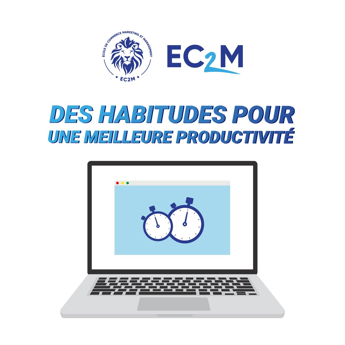 Top 4 des habitudes pour une meilleure productivité à retrouver sur nos pages Facebook, LinkedIn et Instagram !
➡️ Laquelle utilisez-vous au quotidien ?
#GoLions 🔥🦁
____
https://t.co/2bw8omy9Oa
#MyEC2M #Businesswithethics #Business #Entrepreneur #Productivité #Mulhouse https://t.co/t6SEiyeiF8