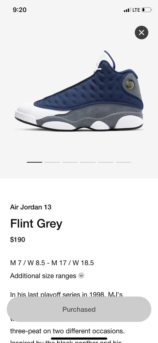 jordan 13 flint size 10.5