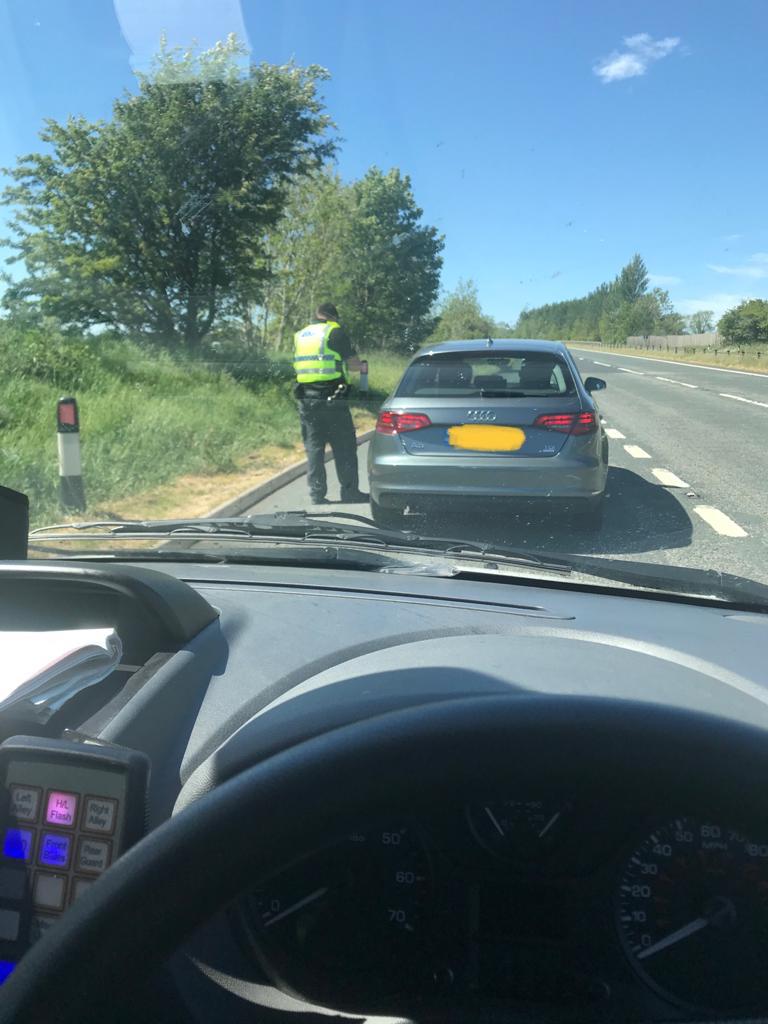 EdenPolice's tweet photo. Male stopped by the Proactive Team on #A66 at Appleby on his way home to Glasgow after an 11 day stay at his girlfriends parents house in Hull. Apparently unaware of #COVID19 measures yet he’s furloughed 🤔🤷🏻‍♂️ 
Reported for breaching travel restrictions. #Extra25 https://t.co/zN46G4gJOe
