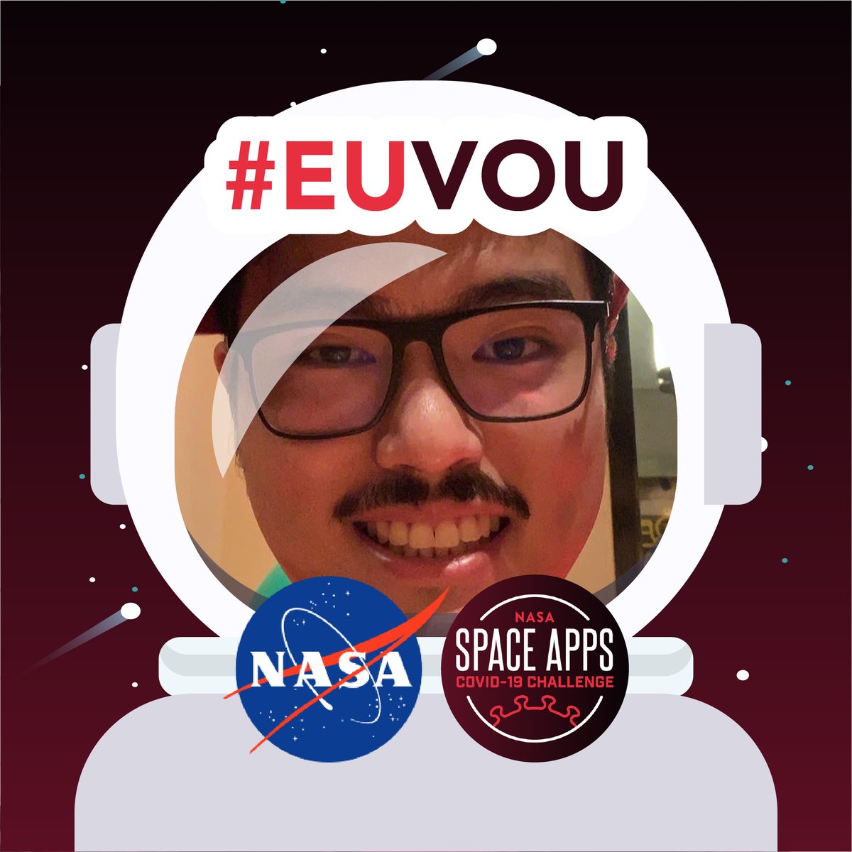 GSpaceapps's tweet image. Esse time de malucos por tecnologia é composto pelos integrantes...

Eduardo - Programador e jogador de lol. O típico millennial asiático.

Instagram: @edu.nakanishi 
#spaceappsbrazil #nasaspaceapps