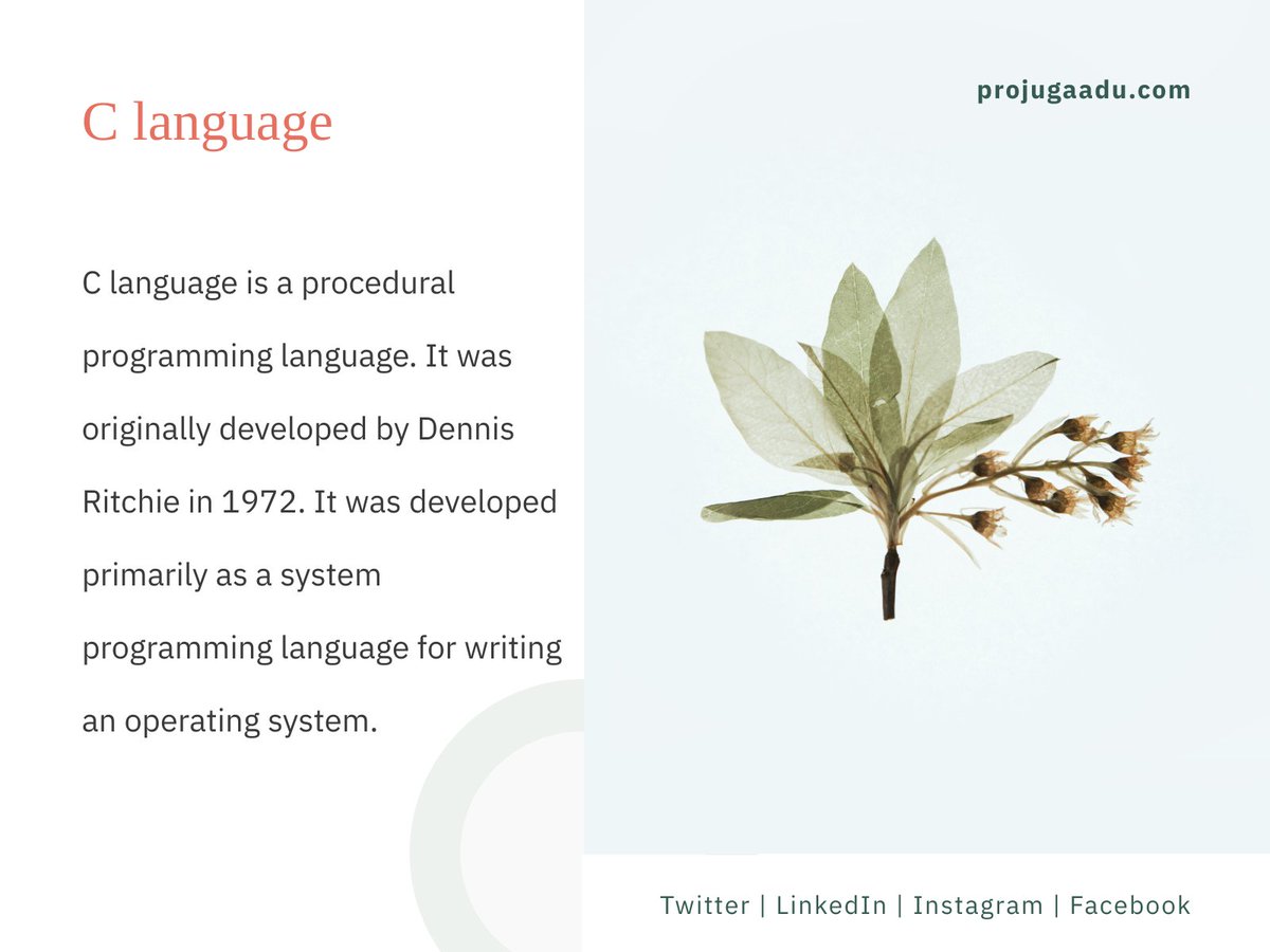 projugaadu's tweet image. Introduction to c language
.
projugaadu.com/category/topic…
.
#clanguage#clanguageprogramming#clanguagetraining#clanguages #clanguagelearning