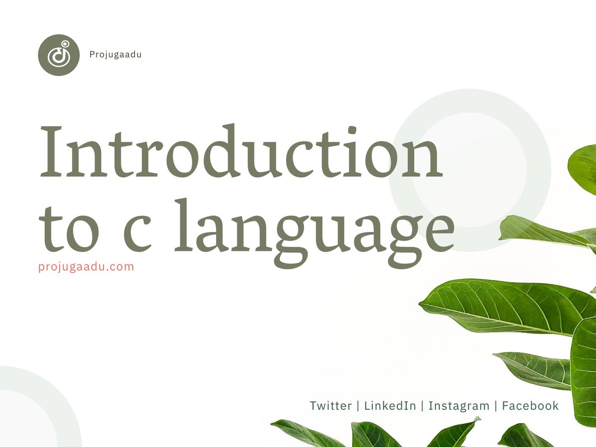 projugaadu's tweet image. Introduction to c language
.
projugaadu.com/category/topic…
.
#clanguage#clanguageprogramming#clanguagetraining#clanguages #clanguagelearning