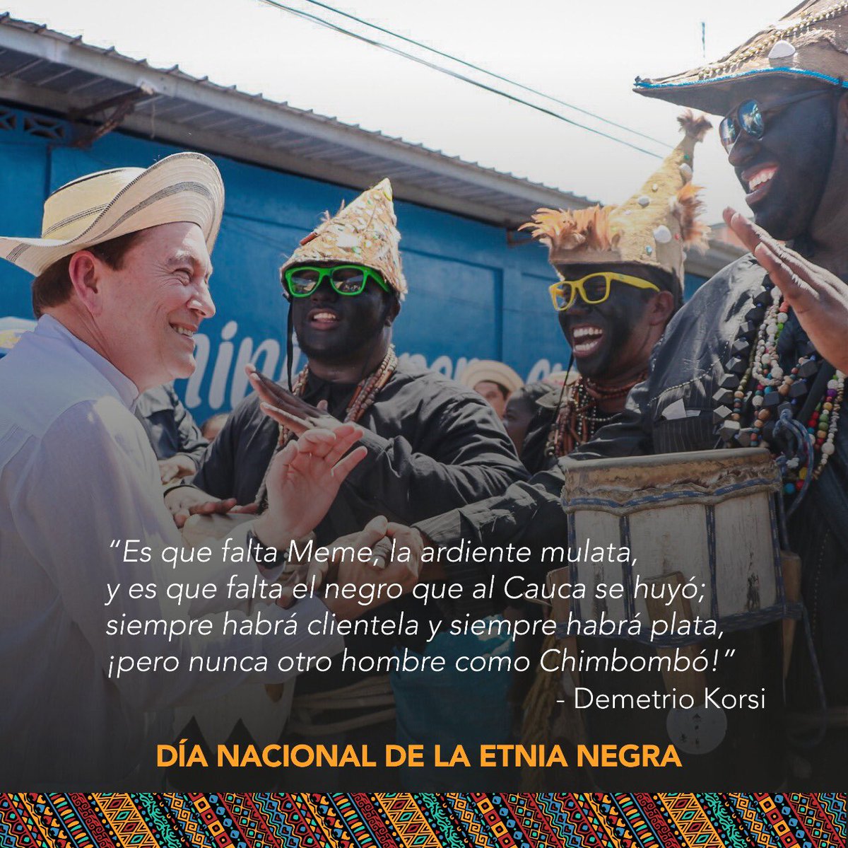 Conmemoramos el #DíaDeLaEtniaNegra, y reconocemos los aportes  profesionales, tecnológicos, científicos, culturales, históricos,  gastronómicos y deportivos de los afrodescendientes, que día a día hacen  grande a Panamá. ¡Gracias por ser gente buena y, image size:1200x1199