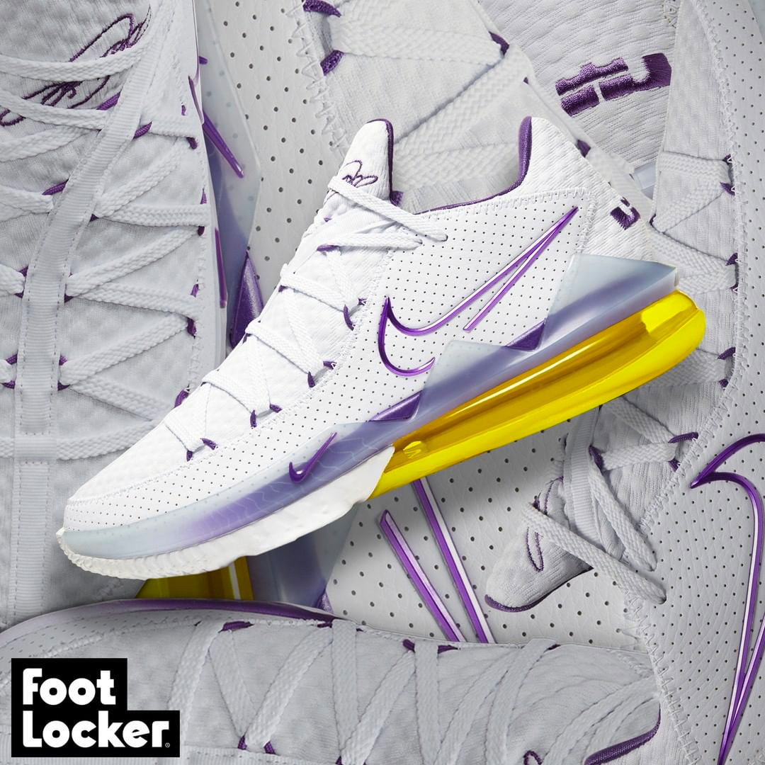 lebron 17 low lakers on feet