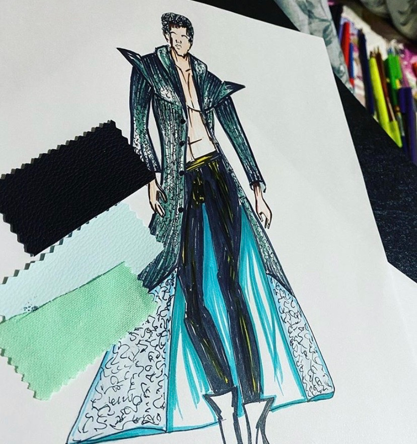 TOFilmSchool's tweet photo. High #fFashion sketches via #FashionDesign student Khyati Vaid.✍🏽📓🙌
#TorontoFilmSchool #TFSforward #TFSFashionDesign https://t.co/fHNXxtm1BK