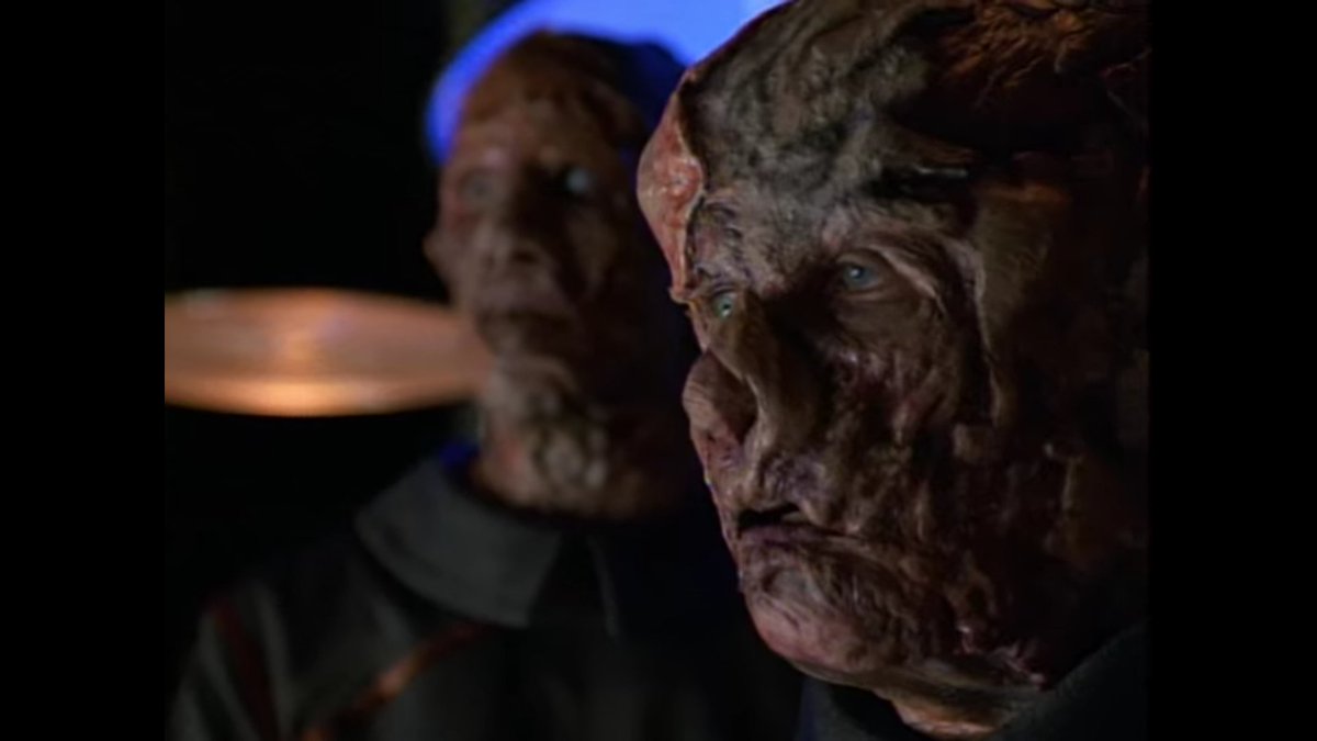 The Phage. This one freaked me out as a kid, the whole concept of Neelix having his lungs stolen and forced to live the rest of his life in a claustrophobic restraint was pure horror to five year old me. First contact with the Vidiians, who are brilliant and sorely underused.