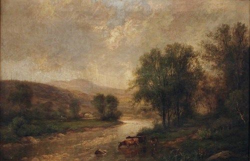 PeoriaMuseum's tweet photo. Enjoy some museum moments of zen from our Peoria Riverfront Museum collection!
#MuseumAtHome #MuseumsFromHome #MuseumMomentsofZen #VPRM
Pictured:
"Valley View," by artist Hedley Waycott, 1983.12.1;
"Landscape with River," by artist Daniel Folger Bigelow, 1992.3.2 https://t.co/SUH5rqV3uV