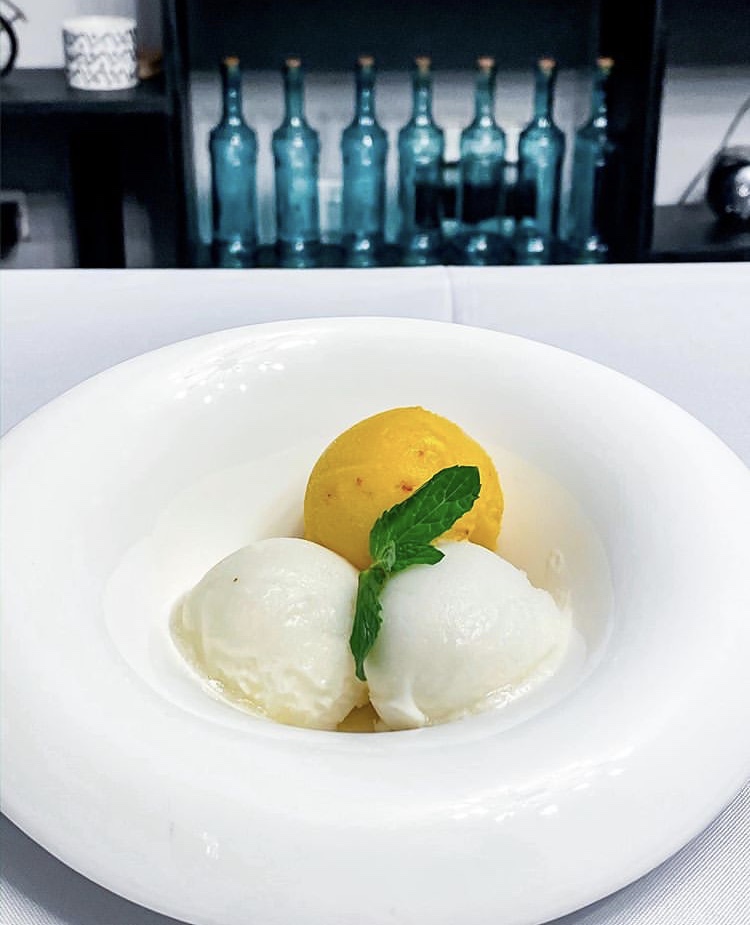 Sorbet trio
Mango chili 
Coconut
Aluguntugui ( sour sop) 🧡🧡🧡
#ghastroexperience
