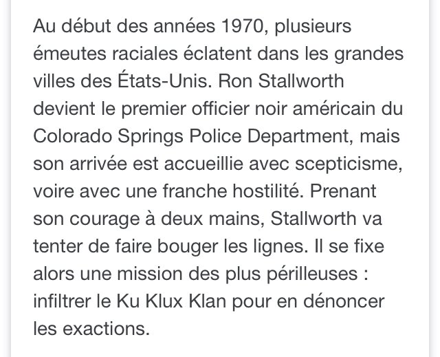 • BlacKkKlansman : J'ai infiltré le Ku Klux Klan • J’ai trop aimé ce film !! Si vous l’avez jamais vu, foncez !