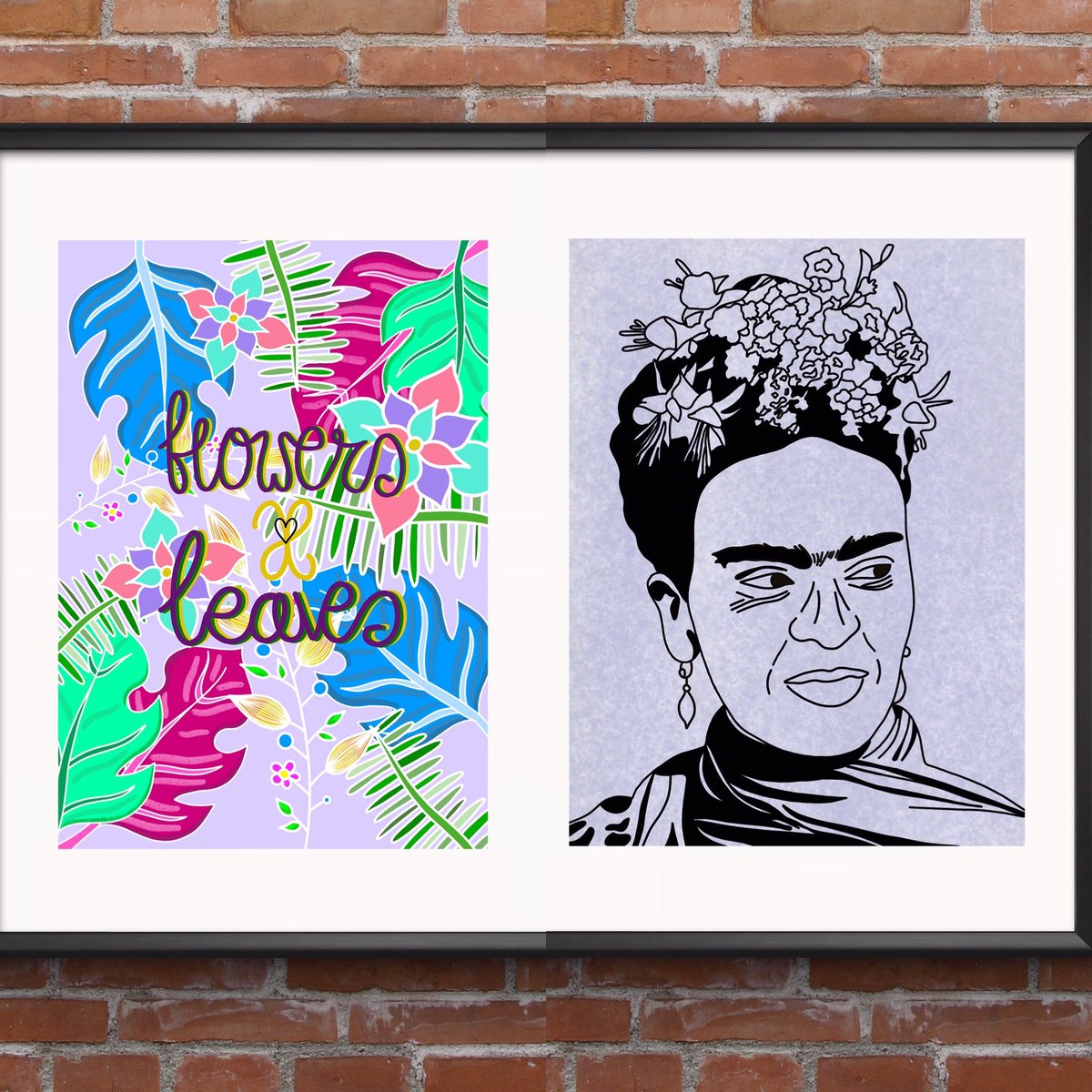 Some new art work this week! Flowers and Frida Kahlo ❤️ Check out my Depop (depop.com/clairescanvas) for more prints! #fridakahloart #fridakahlo #flowers #floralart #colourfulart #colourfulartwork #digitalillustration #digitaldrawing #smallbusiness #commissionsopen
