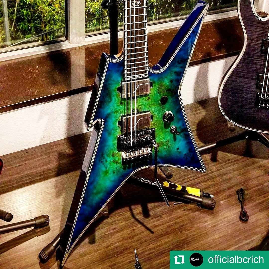 B.C. Rich reposted my pic 💪😈. Photo from the B.C. Rich meeting in California earlier this year. This is the one I fell in love with... #Repost @OfficialBCRich • • • • • • Ironbird Extreme. A weapon for a Warrior. 📸: @NEVALRA . . . . #bcrichguitars #bcrich