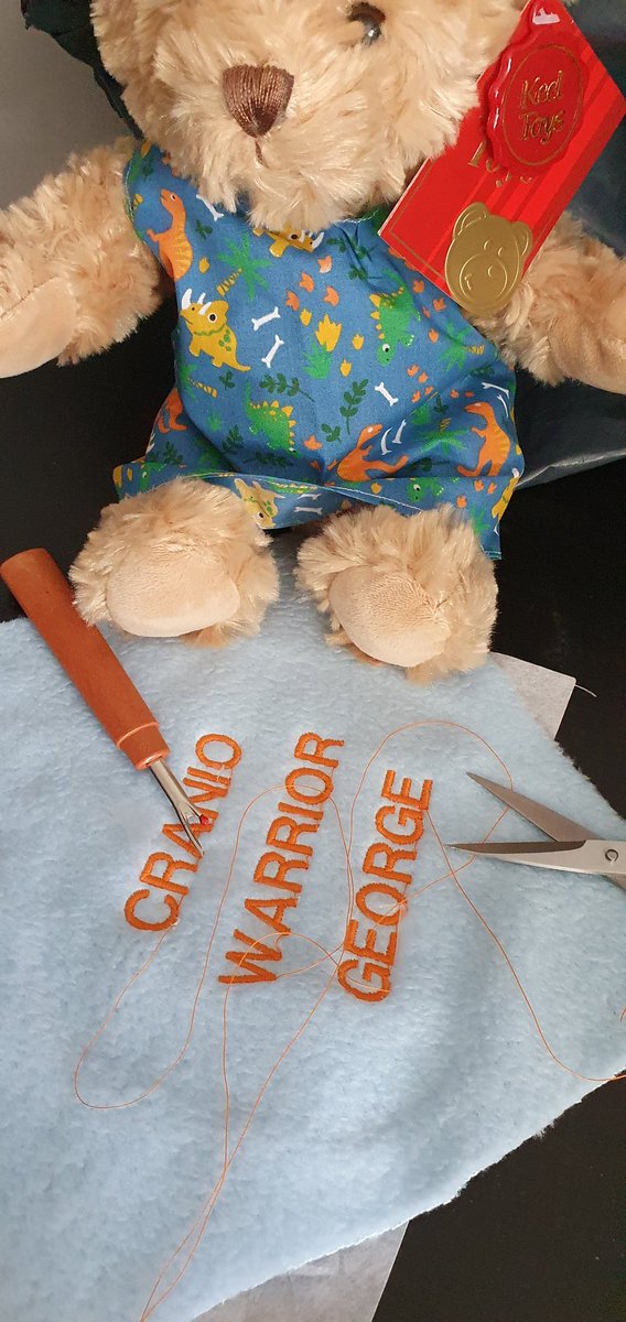 CranioRibbons's tweet photo. Been a busy few days. 2 gowns and 2 care packages ready for surgeries in the coming weeks πππ
#warrior #craniobear #craniosynostosis #surgery #carepackages #sagittal #metopic #coronal #Lambdoid https://t.co/BDI73r7WU6