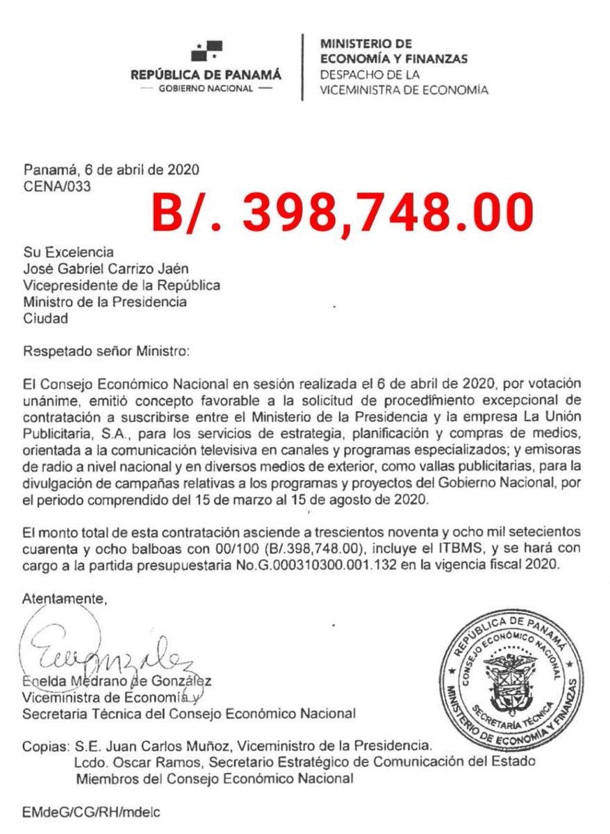 ¿Cuándo <a href="/ContraloriaPma/">Contraloría General de la República de Panamá</a> dará el desglose de estos pagos y los comunicadores que bailaron Mayone$a?