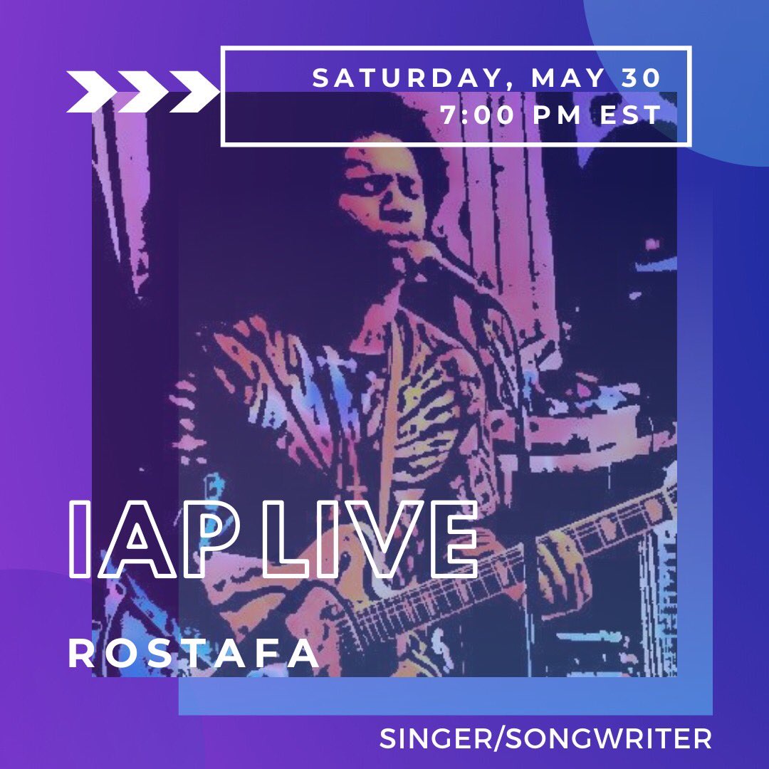 Enjoy the beautiful weather today, just in time for an early evening musical performance by our new friend <a href="/ROSTAFA101/">ROSTAFA</a>!