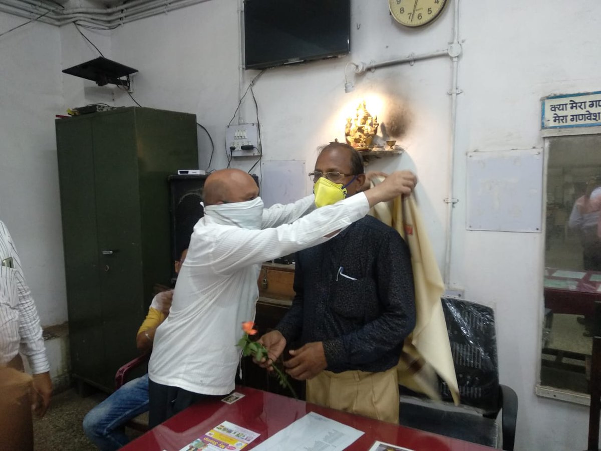 NfpeM's tweet photo. Com Ramesh Potle retired today Girgaon Post office 30 may 2020 https://t.co/h9wGitOUaI