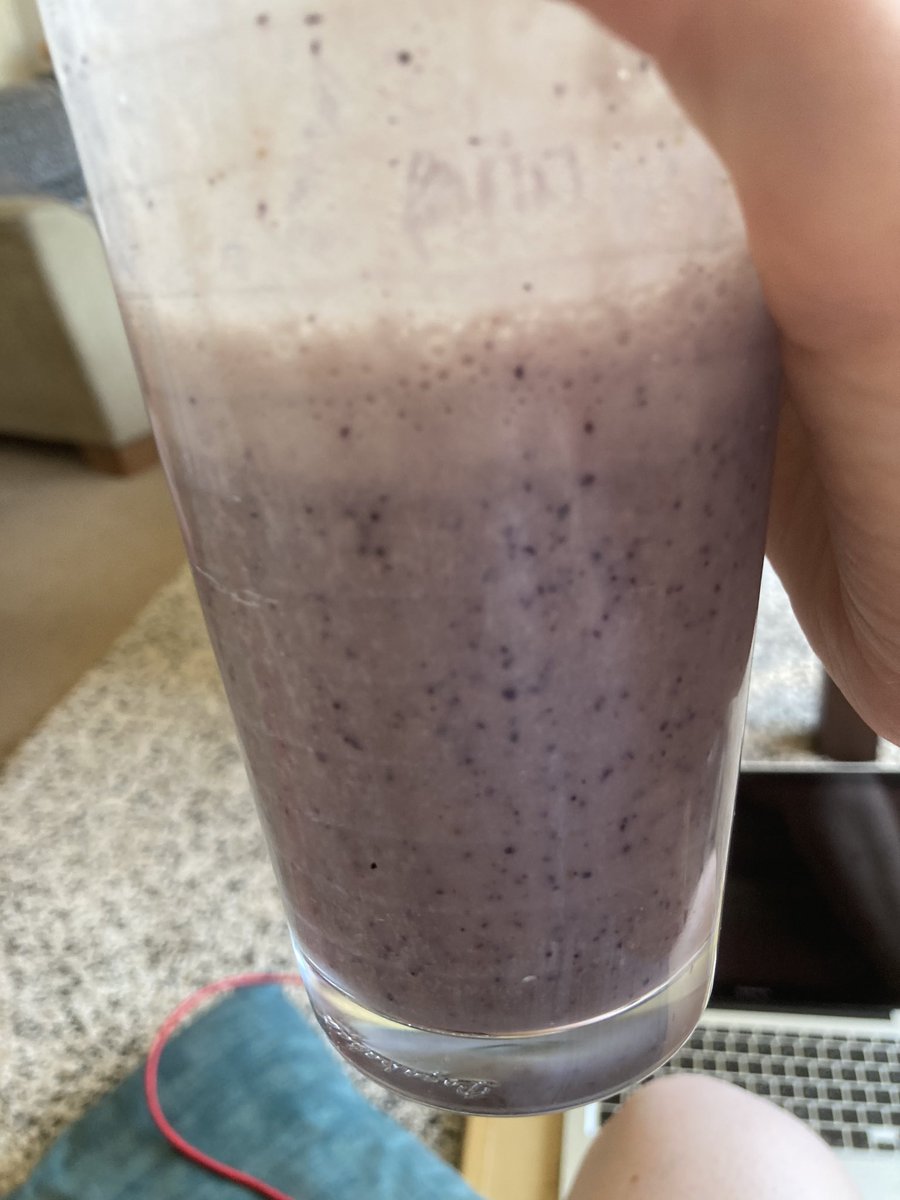 Gogilchrist's tweet photo. Made a smoothie today with @alison_hannah smoothie maker it has strewberries  in it with ice and blueberries and milk and bananas mmmm 😋 #acefamily #itshottoday @Nicole_ENABLE @Liam_ENABLE @Charlott_ENABLE https://t.co/Y3EclQ2lSa