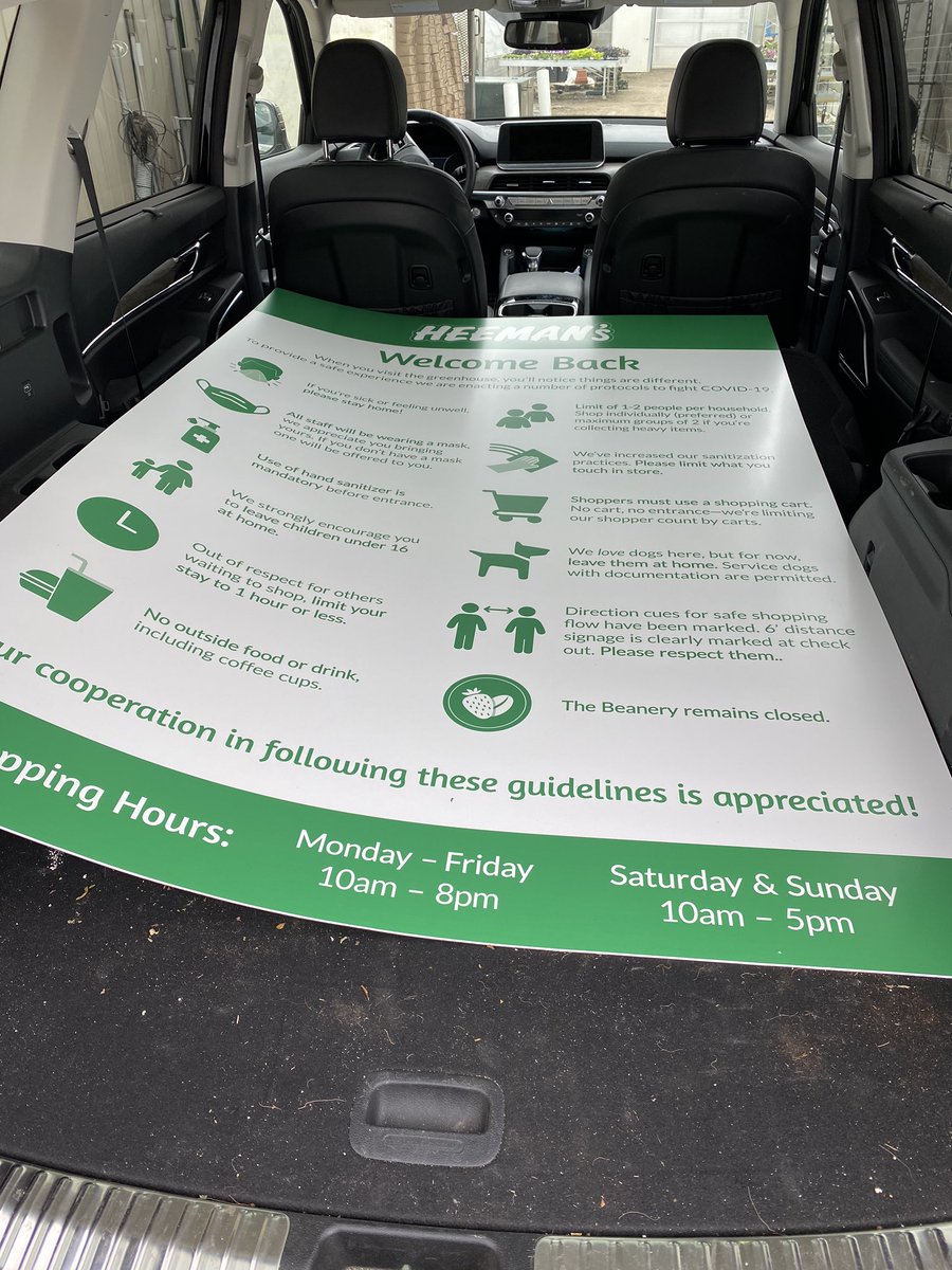 Heemans's tweet photo. Thanks @ArtcalGraphics for the awesome signage and fast service.

They’ll definitely help our guests when they visit the greenhouse!

#supportlocal #ldnont https://t.co/XIDlFwm63w