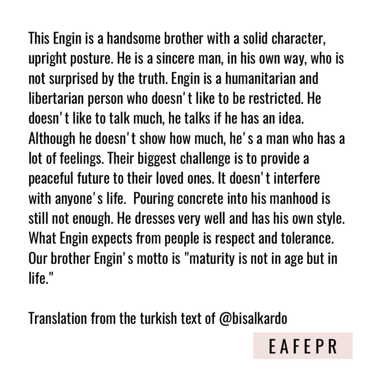 EᑎGIᑎ ᗩKYüᖇEK ᖴOᖇ EᐯEᖇ©️ (@enginakyurekfe) on Twitter photo De acuerdo a <a href="/Bisalkardo/">Bi sal kardo</a> esta es la definición del nombre Engin (ver las fotos). As per <a href="/Bisalkardo/">Bi sal kardo</a> this is the meaning of Engin’s name (see the images below).
#EnginAkyürek #SancarEfe #EnginAkyürekForEverPuertoRico #EnginAkyürekPortoRiko #EnginAkyürekPortoRikoFanlar #Akyürek De acuerdo a <a href="/Bisalkardo/">Bi sal kardo</a> esta es la definición del nombre Engin (ver las fotos). As per <a href="/Bisalkardo/">Bi sal kardo</a> this is the meaning of Engin’s name (see the images below).
#EnginAkyürek #SancarEfe #EnginAkyürekForEverPuertoRico #EnginAkyürekPortoRiko #EnginAkyürekPortoRikoFanlar #Akyürek