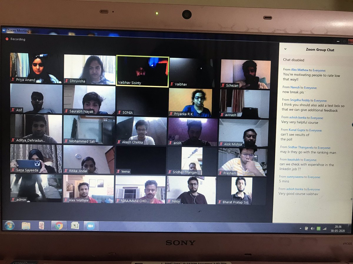 DhruvishaJain1's tweet image. Amazing 5 days of learning in Covid-19 with Vaibhav @ sisinty.com/B6 
#vaibhavsisinty #linkedinbatch6 #linkedin5dayworkshop