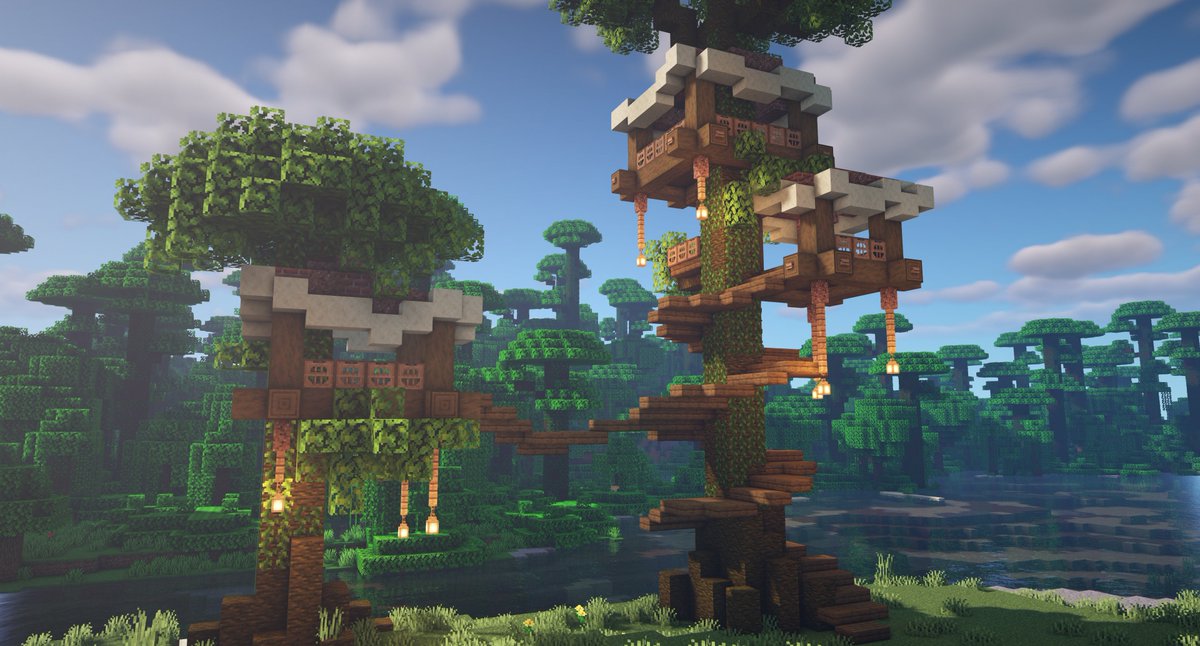 Geminitay On Twitter My First Survival Mode Base In Minecraft Was A Treehouse Didn T Look Anything Like This But I Loved That Base Here S A Tutorial On How To Create Your Own