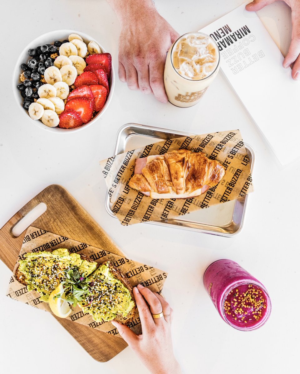Catch us living our best #BuzzLife in Miramar 🐝☕ Tag a friend who needs to get buzzed at our newest drive-thru location! 🚗 *Please note we're currently offering to-go orders only