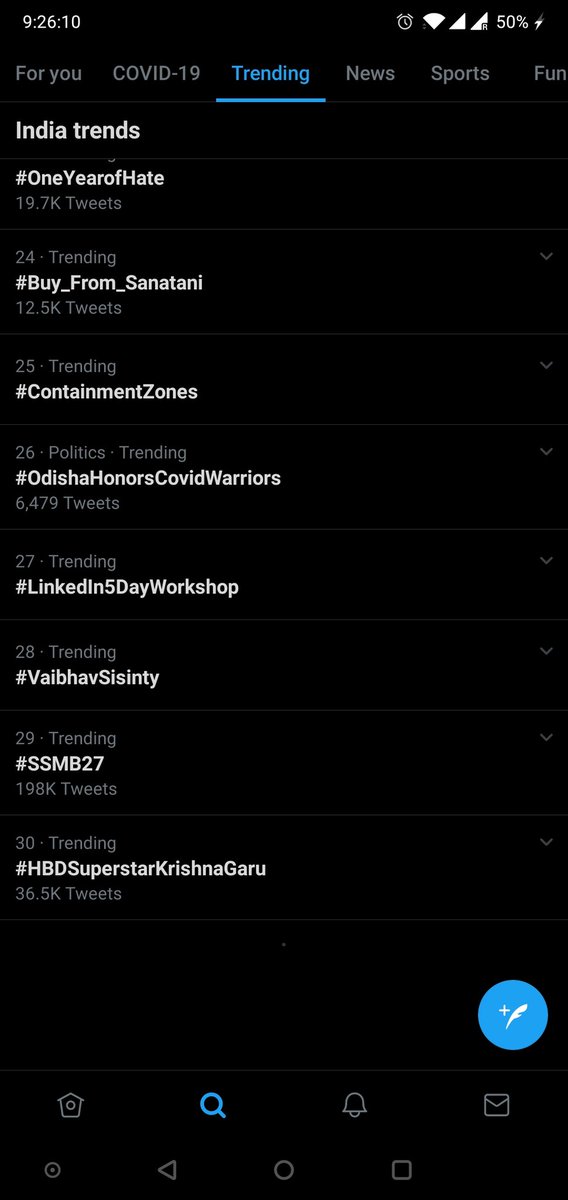 AkhtarAndroid's tweet image. Trending in India in less than 5 mins
#linkedin5dayworkshop  #vaibhavsisinty #linkedinbatch5 #linkedinbatch6