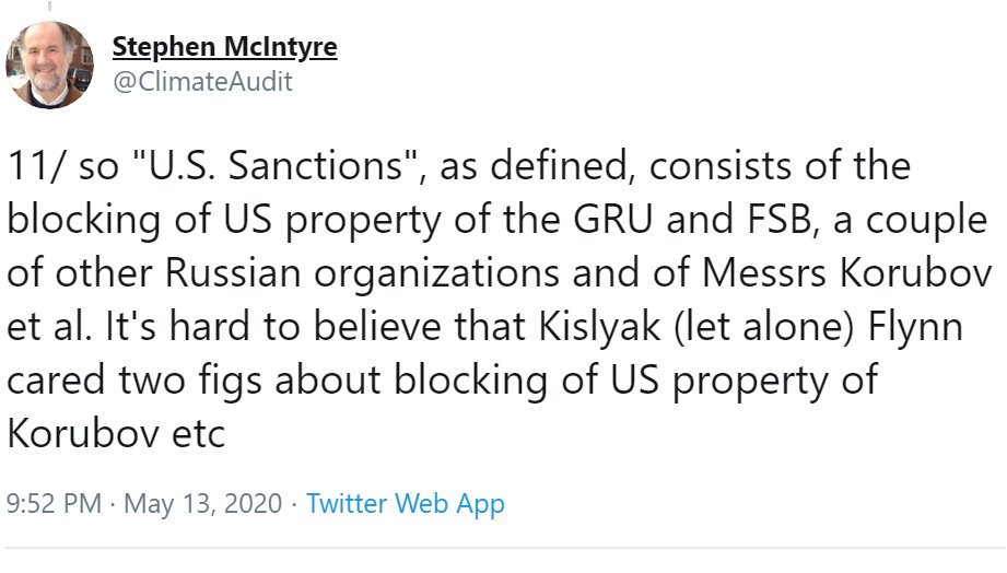2/ there are two separate issues.A) Did Flynn and Kislyak "discuss" sanctions against FSB and GRU? B) perhaps more importantly, everyone to date (including both me and NYT) viewed sanctions against FSB and GRU as "symbolic"  http://archive.is/n1kjG , whereas Kislyak interpreted