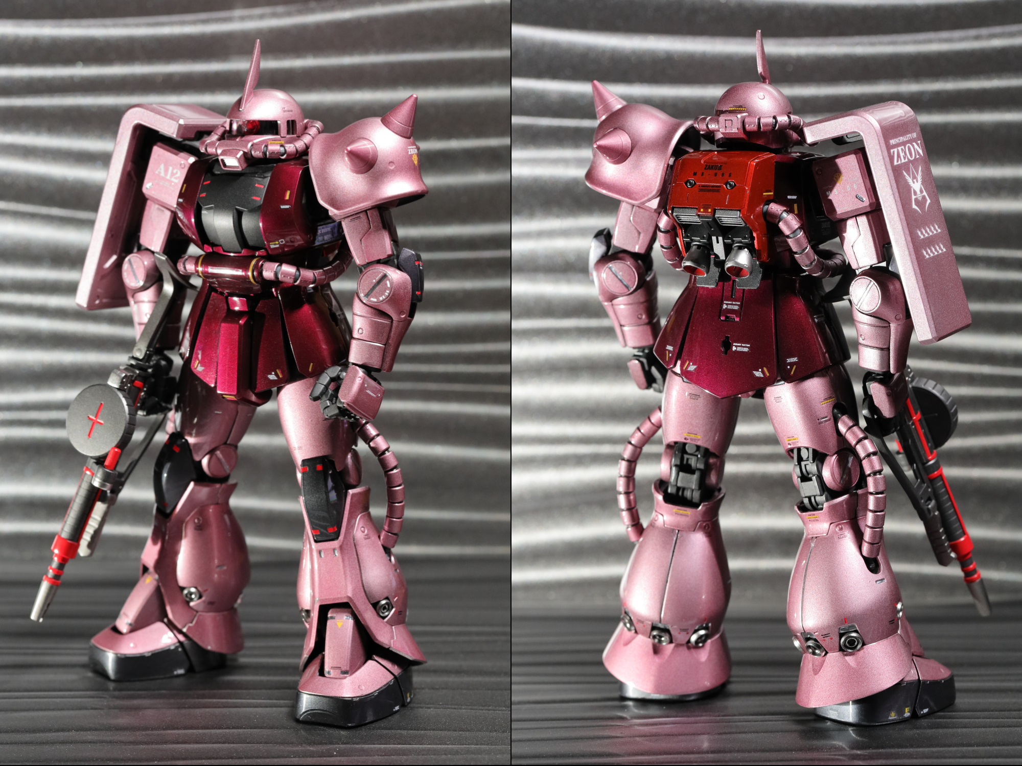 MGシャア専用ザク キャンディーグラデーション塗装済み完成品