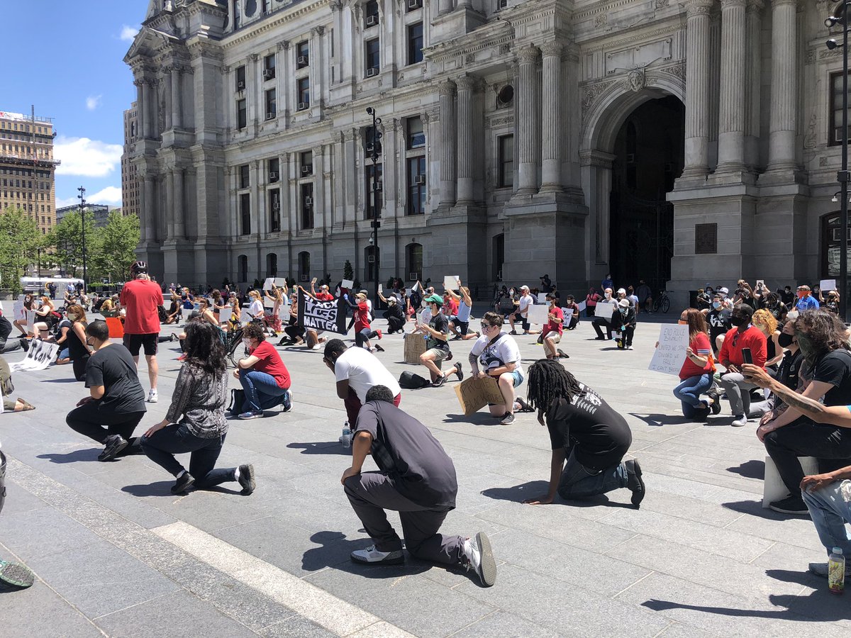 Eight minutes of silence begun —