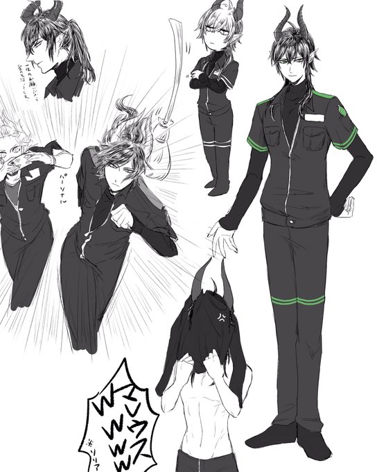 マレウス様あのぴっちりインナーどうやって着てるんですか?🤔

#ツイステファンアート 