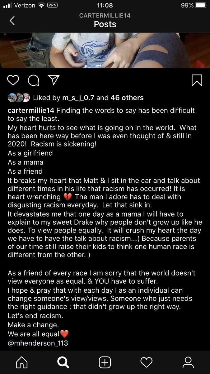 WillCarter13's tweet photo. My sister posted this on Instagram, and I wanted Twitter to see it. 

It hits harder when it affects your blood. 

Wake up. https://t.co/bNfDeokVpa