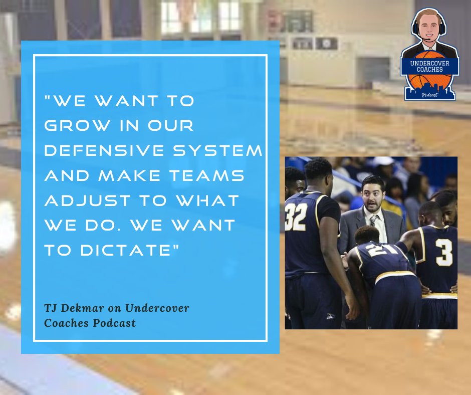 Great quote from @Tjdekmar on @Undercoverbball
Podcast on his defensive philosophy and how they are always one of the top DII teams in the country in turnover percentage! 

Be sure to check out the full podcast here &gt;&gt;&gt; buff.ly/2XSGxH6
#UndercoverCoaches
