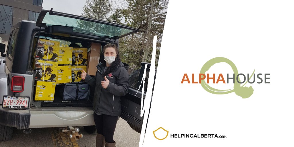 Thanks to our amazing donors, we were able to provide the <a href="/alphahouseyyc/">Alpha House Calgary</a> with 500 masks and 5000 nitrile gloves that they need to help keep their staff and clients protected.