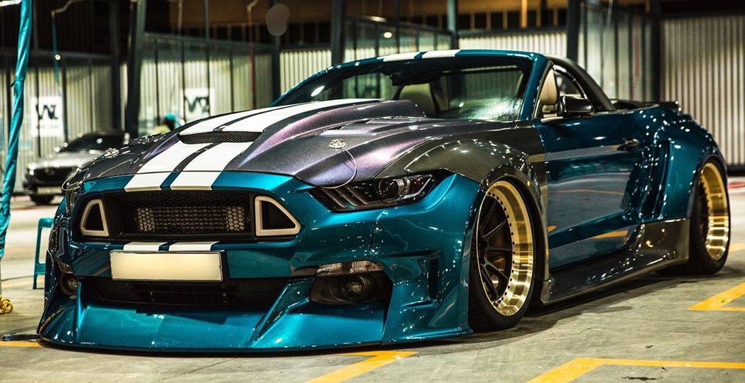 Widebody Ford Mustang "Unicorn" - ProCharger supercharger and intercooler,  5.0, 700 horsepower...