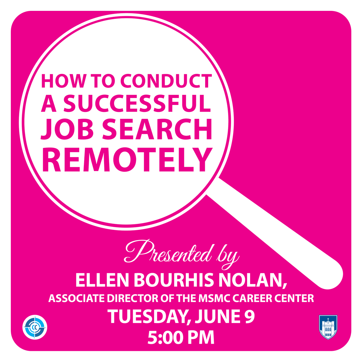 Attention MSMC New Grads &amp; Alumni! Are you in the midst of your job search? Are you just starting? Then this workshop is for you! Join us on June 9 and learn effective strategies &amp; tools to help you conduct a job search remotely! #msmc #msmc2020 #jobsearch ow.ly/uVzk50zRKLz
