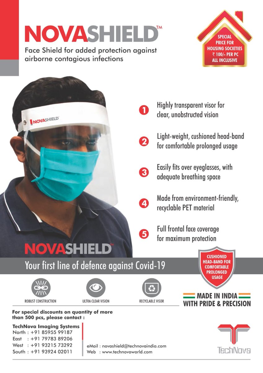 Aawaazngo's tweet image. An innovation that makes a difference in the society. Hoping this idea and Shield comes in a great use to our Citizens.
#novashield #covid19india