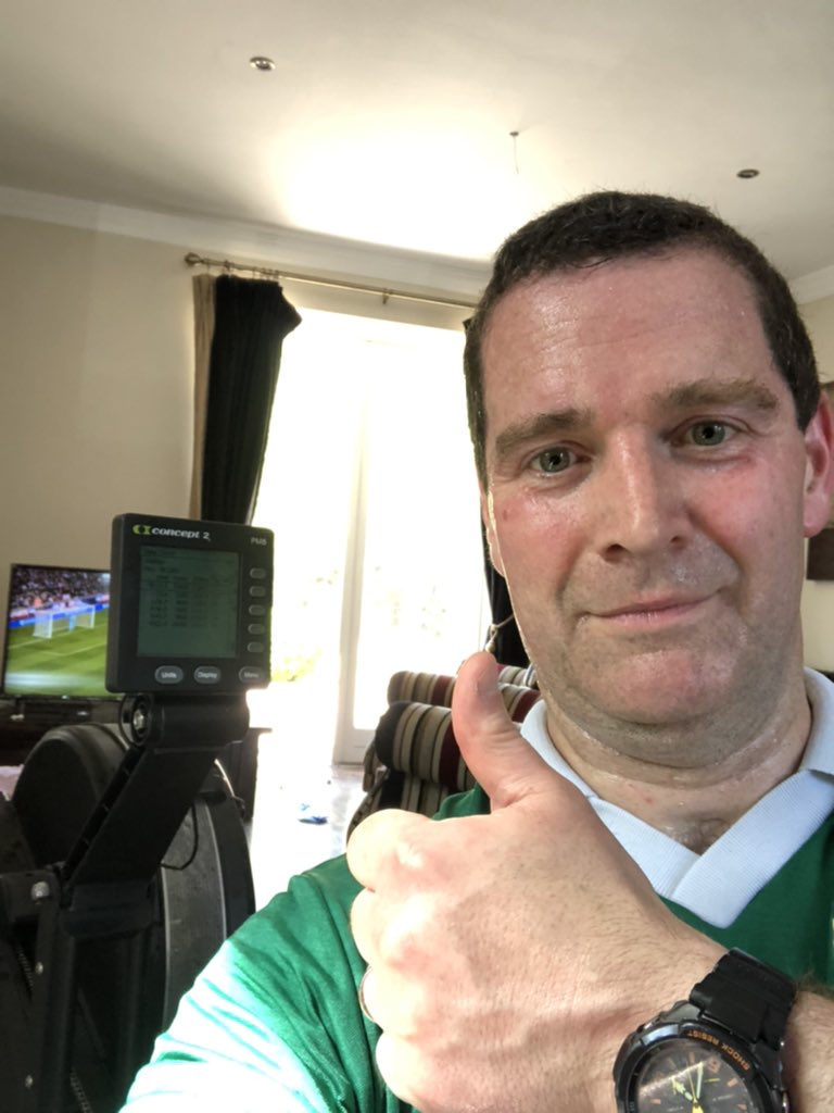 LFkamina's tweet photo. @CastleknockGAA #AnswerTheCall
Took to the rowing machine today and Diarmuid, Eleanor and myself did  14kms between us! Hope I can include this, every little helps 😀 on the bikes tomorrow to add to it. Well done to all fellow club members👍 https://t.co/XzU5bkakwp
