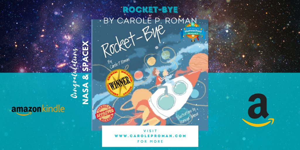 Carole P. Roman (@caroleproman) on Twitter photo CONGRATULATIONS #NASA & #SPACEX! Grab your little astronauts! <a href="/caroleproman/">Carole P. Roman</a> presents, "Rocket-Bye," a fun rhyming lullaby about #outerspace! Own your copy today! #childrensbook #Amazon #space
amazon.com/Rocket-Bye-Bed… CONGRATULATIONS #NASA & #SPACEX! Grab your little astronauts! <a href="/caroleproman/">Carole P. Roman</a> presents, "Rocket-Bye," a fun rhyming lullaby about #outerspace! Own your copy today! #childrensbook #Amazon #space
amazon.com/Rocket-Bye-Bed…