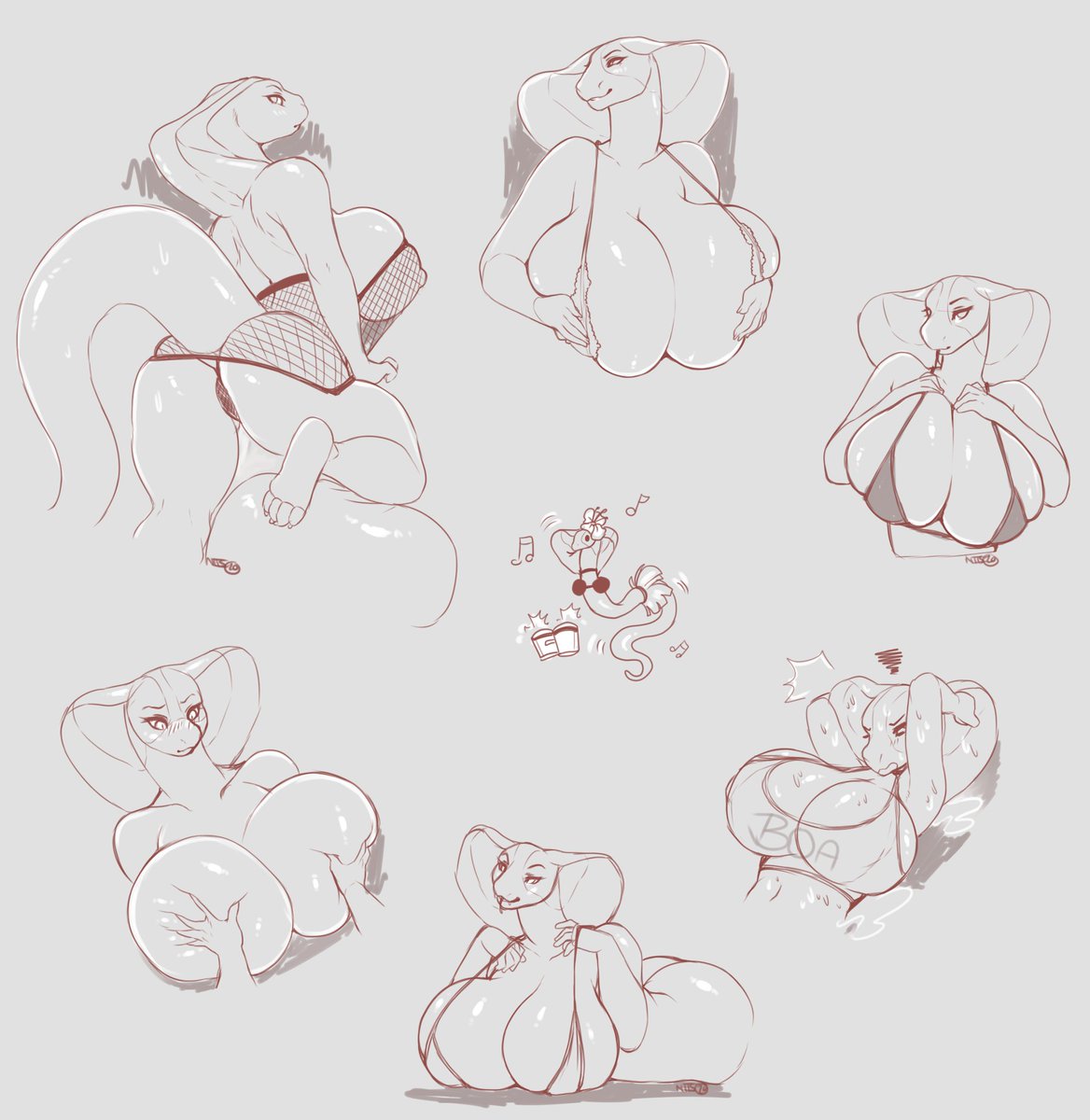 Niis (@niisbbb) on Twitter photo Nisha Doodles pt4, Return of the Snitties!
Another Nisha sketch page for <a href="/bluedingo/">way more active on bluedingo.bsky.social</a> because dangit this babe is just too fun to draw, plus I like practicing my squish and heft ~ Nisha Doodles pt4, Return of the Snitties!
Another Nisha sketch page for <a href="/bluedingo/">way more active on bluedingo.bsky.social</a> because dangit this babe is just too fun to draw, plus I like practicing my squish and heft ~