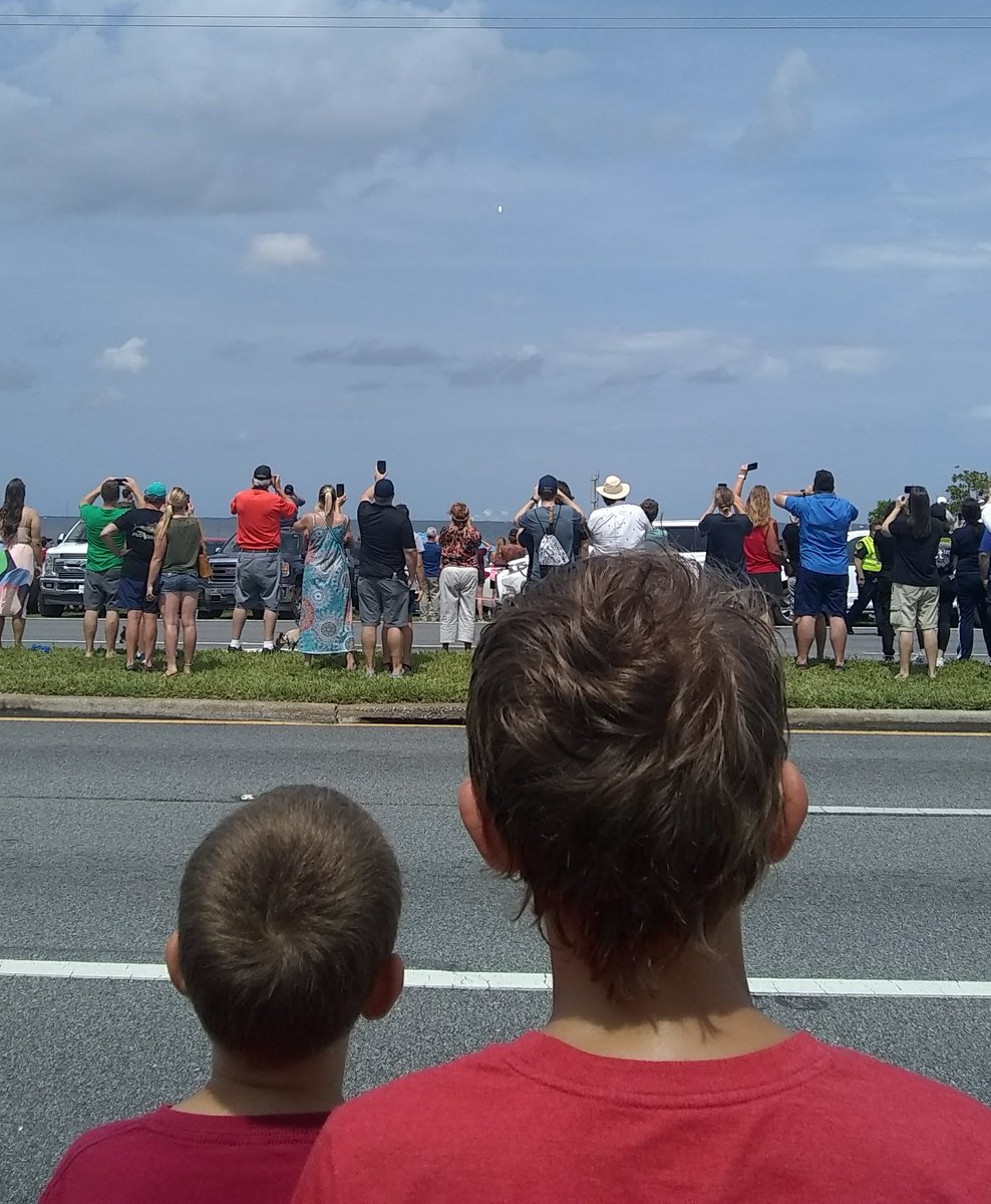 Went down to the river to watch the amazing <a href="/SpaceX/">SpaceX</a> launch. Congratulations to the whole team. The launch was beautiful. Pictures don't do it justice.