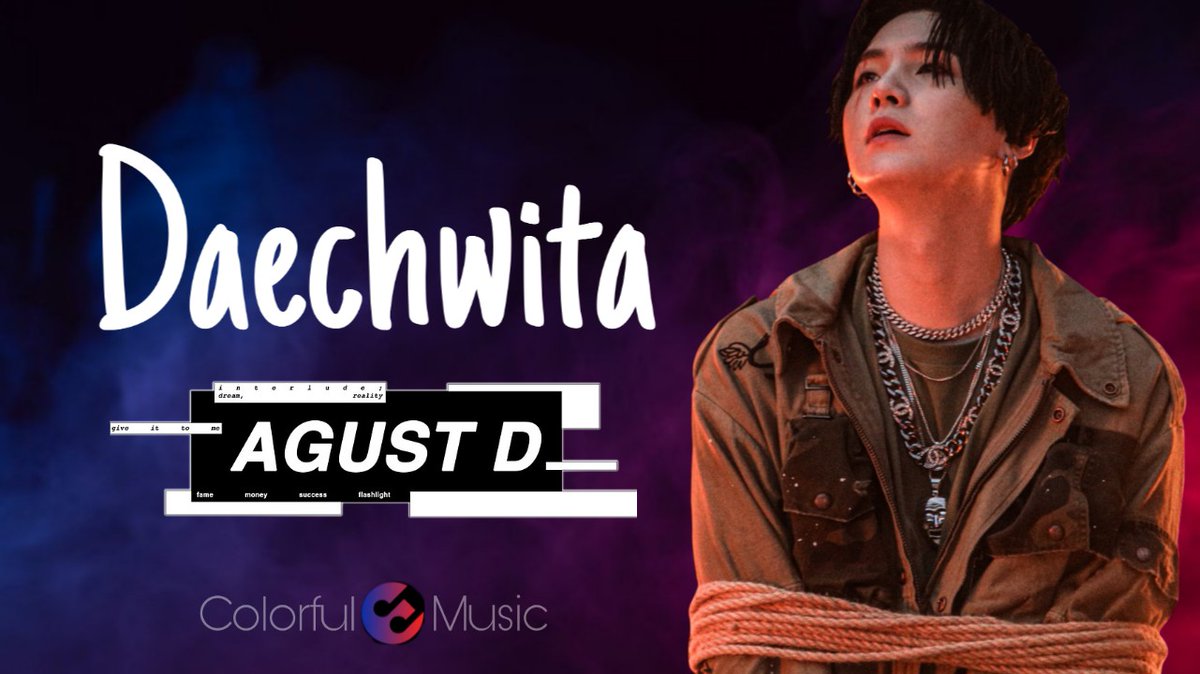 ColorfulMusic3's tweet photo. New song of Agust D 'Daechwita' out now on colorfulmusic YouTube channel 🔻
Link : https://t.co/xJ4F2aAMQR

#AgustD #DAECHWITA #music https://t.co/fb2GVcAUnd