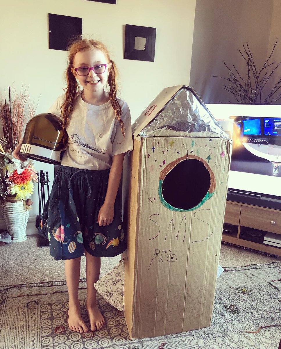 cannyunicorn's tweet photo. All ready for attempt number two! Here’s to all those who make it all possible! Sophie idolises you.
One excited nine year old ❤️🚀
#LaunchAmerica #futurescientist #nasa #spacex #dragonlaunch https://t.co/A9YgZfefs8