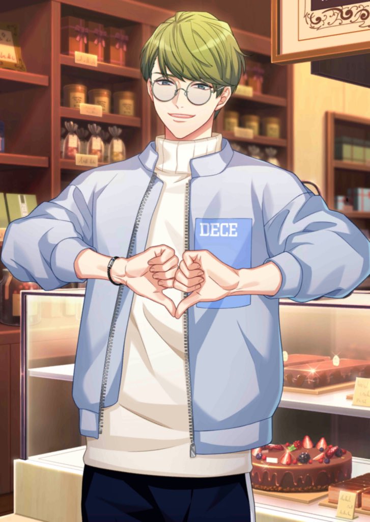 if we’re talking abt chikage cards that i have Feelings about here is another. that smile is so Soft but also simultaneously threatening. also the fist heart is iconic and i will only do hearts like that from now on