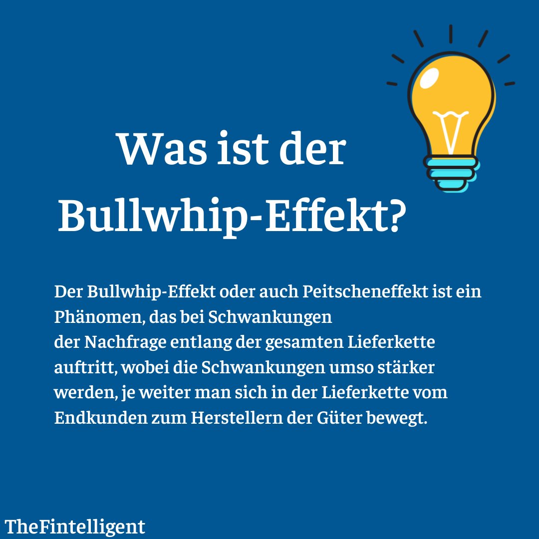 TheFintelligent's tweet photo. Habt ihr schon mal vom Bullwhip-Effekt gehört? Vor allem in der aktuellen Krise definitiv etwas was man im Hinterkopf behalten sollte.
#anleihe #anleihen⁣ #phänomen #finanzenimgriff #finanzeneinfachmachen #bullwhip #finanzenimblick #aktientipps #aktienfinder #aktienfüranfänger https://t.co/QmlJ120rTB