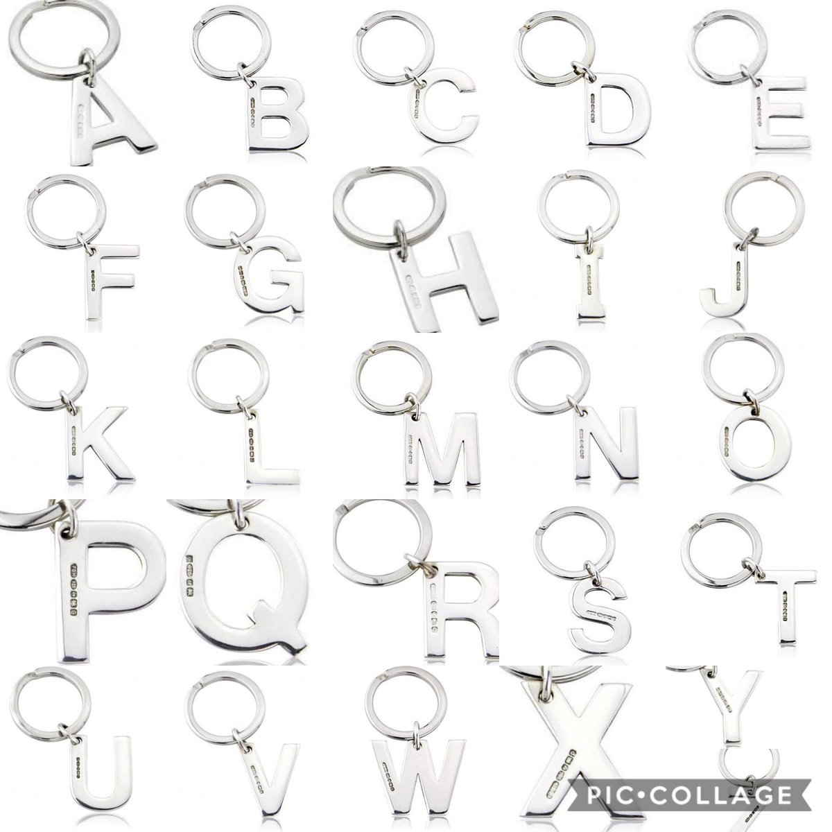 EBull21's tweet image. Amazing initial alphabet letter solid silver keyring’s available at jbsilverware.co.uk