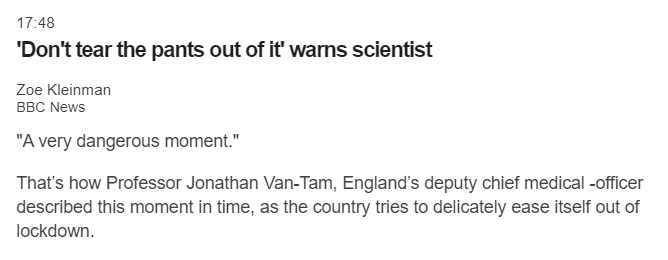 matthewpwillis's tweet photo. And in support of Prof Van Tam's request that we "don't tear the pant out of it", I am wearing mine. #pantsonforvantam #PVT4PM #cummingsstatement #sackdominic #cumgate van-tam https://t.co/F5o0veslt8
