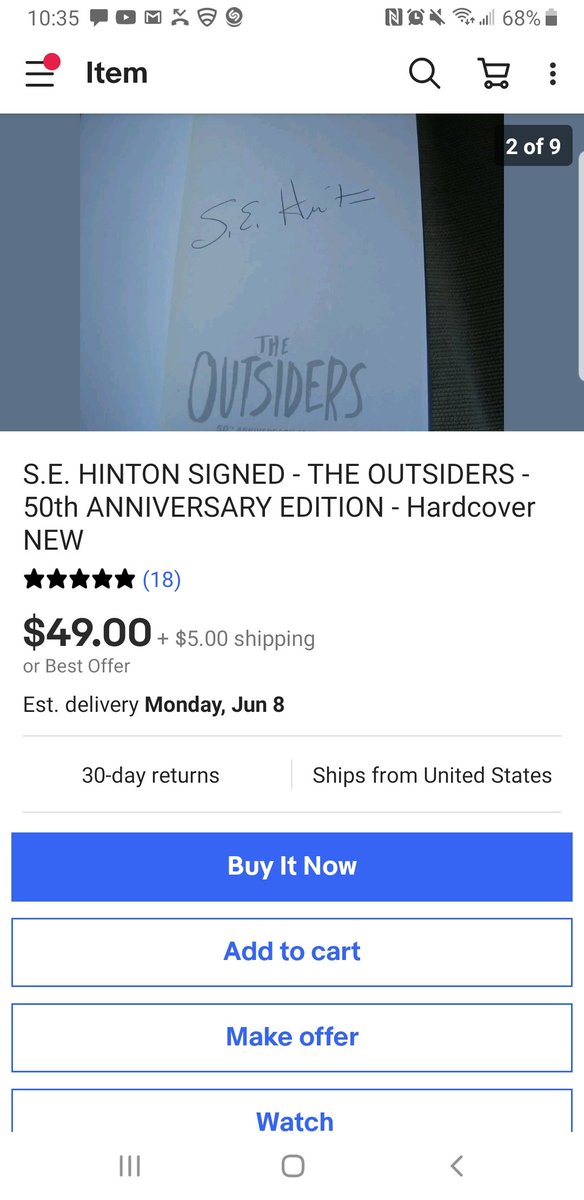 Candy_Padilla's tweet photo. @se4realhinton I would like to add this copy to my library. Is this a legit signature or do you have a website where I can purchase directly from you? https://t.co/642hjJcwRL