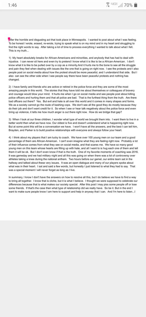 We need to fight the injustice and stand together. After taking some time to process and find the right words, here is my truth...
#StandUpStandTogether