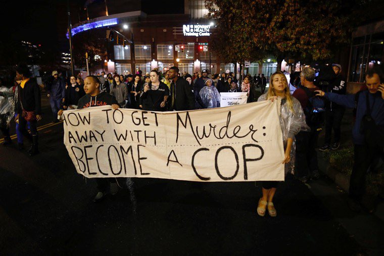 The officer in this case was found not guilty. BLM protests ensued, but ALL protests were peaceful.